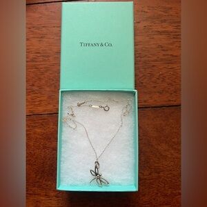 Tiffany & Co. Silver Butterfly Pendant Necklace